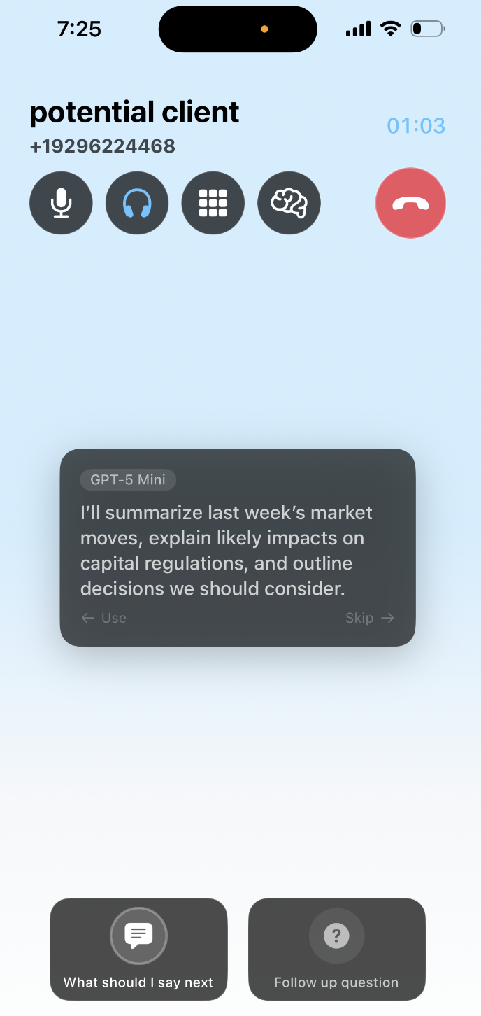 CEEBS AI - Real-Time Suggestions